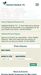 Mobile Screenshot of highlandmedicalpc.com